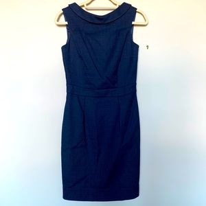 Boden Navy Textured Dress